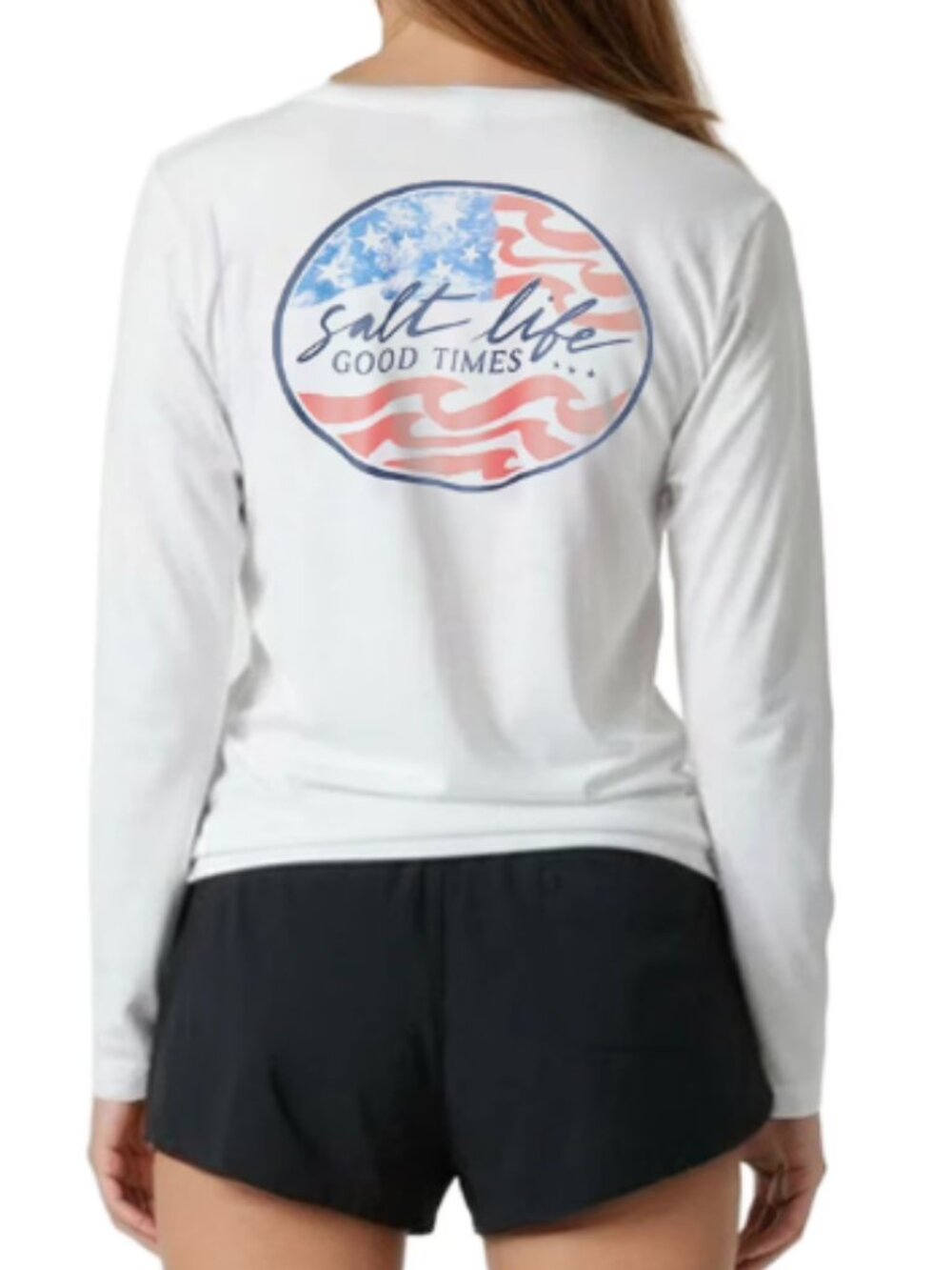 Salt Life Women's Long Sleeve UV Tee - White